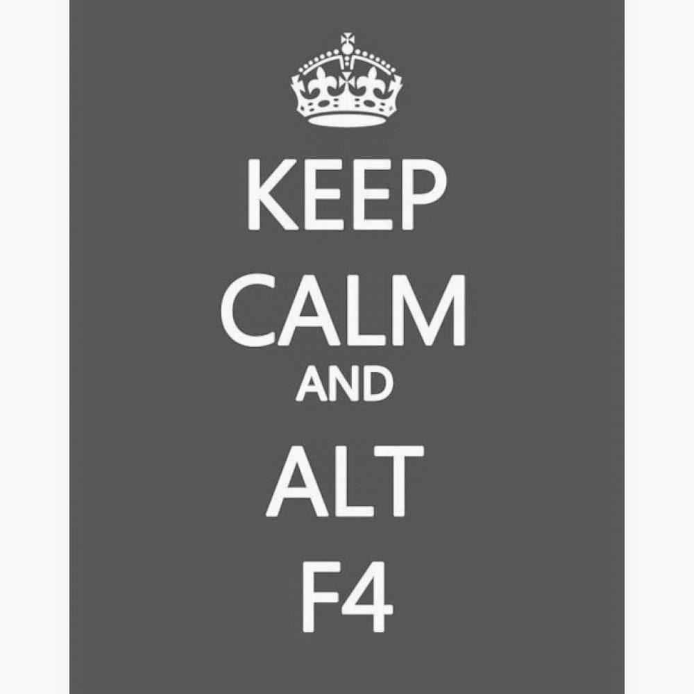 Press ALT+F4 for easy win Logo