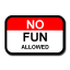 No Fun Allowed Logo